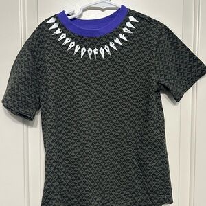 Marvel Black Panther Wakanda Forever Kids T-Shirt Size 7/8 Boys Girls Youth EUC